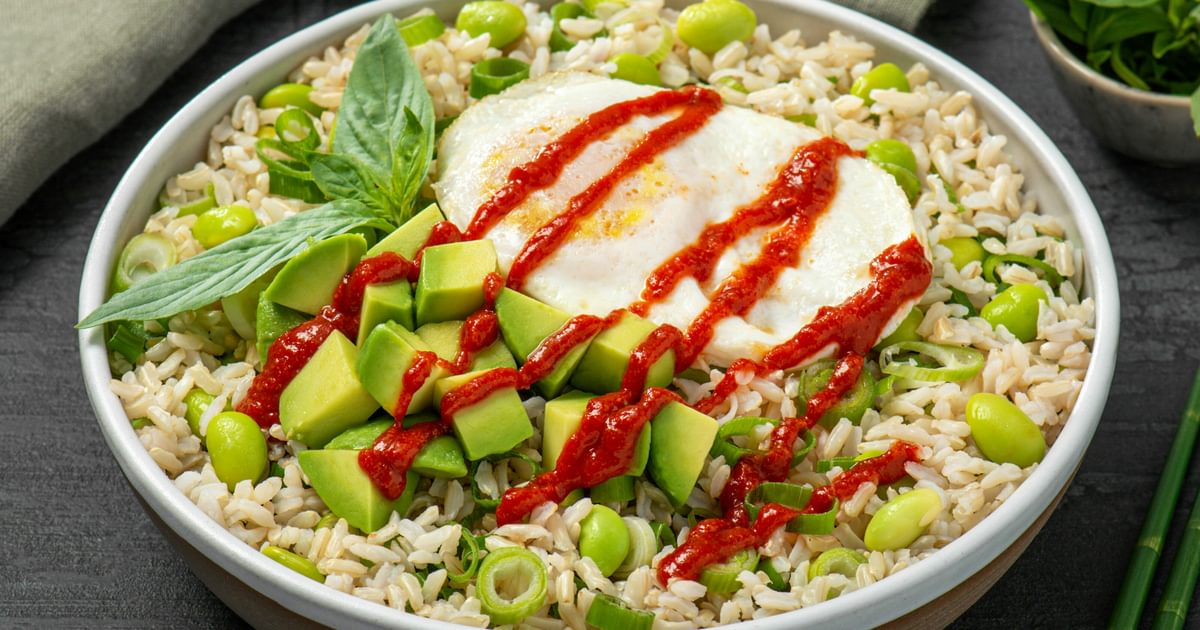 Egg & Edamame Brown Rice Bowl | Rice Bowl Recipe | RiceSelectÂ®