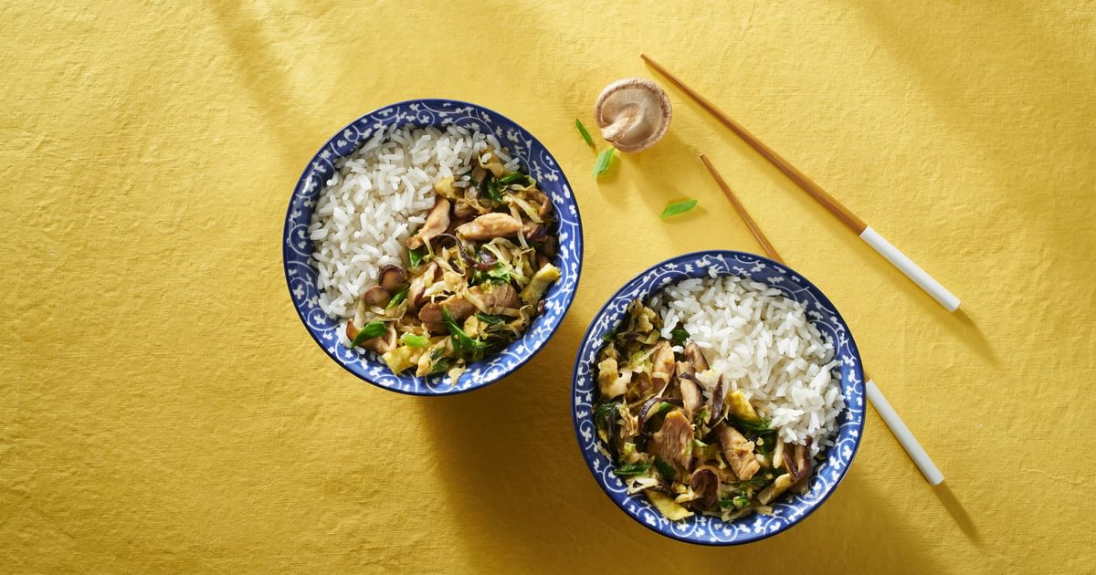Moo Shu Chicken and Rice | RiceSelectÂ®