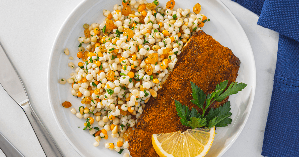 Moroccan Sea Bass and Tri-Color Pearl Couscous | RiceSelect®