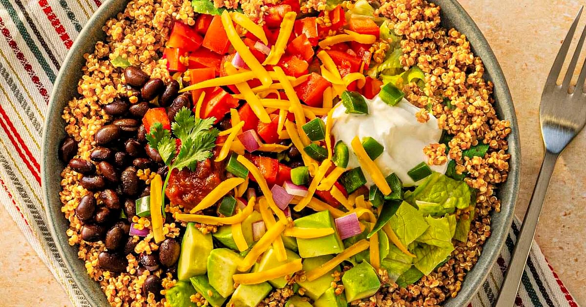 Quinoa Taco Bowl Recipe | RiceSelectÂ®