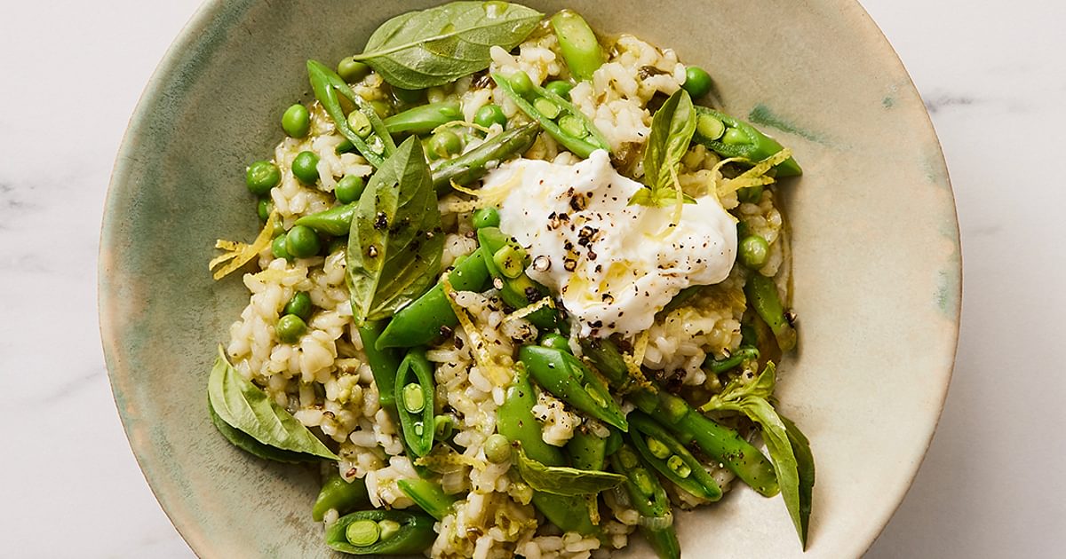 Spring Greens Risotto Recipe | RiceSelect®