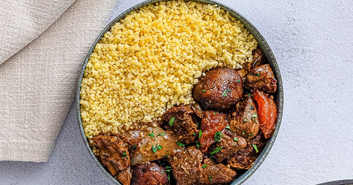 Savory Beef Stew & Couscous with Roasted Vegetables | RiceSelect®