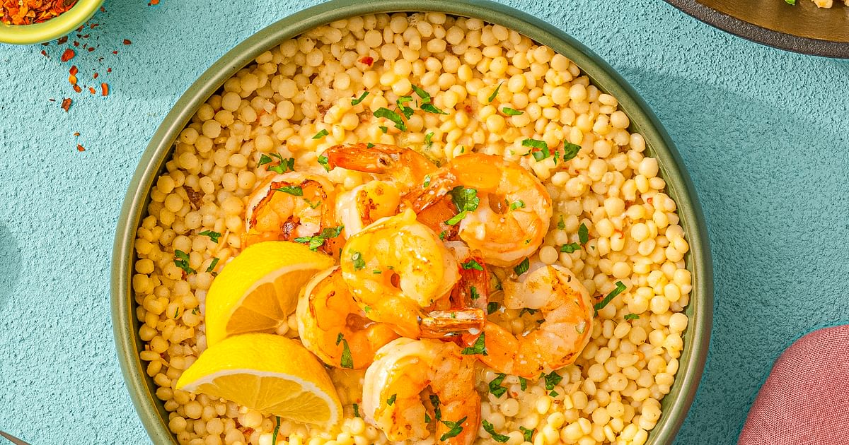 Shrimp Scampi with Pearl Couscous Recipe | RiceSelect