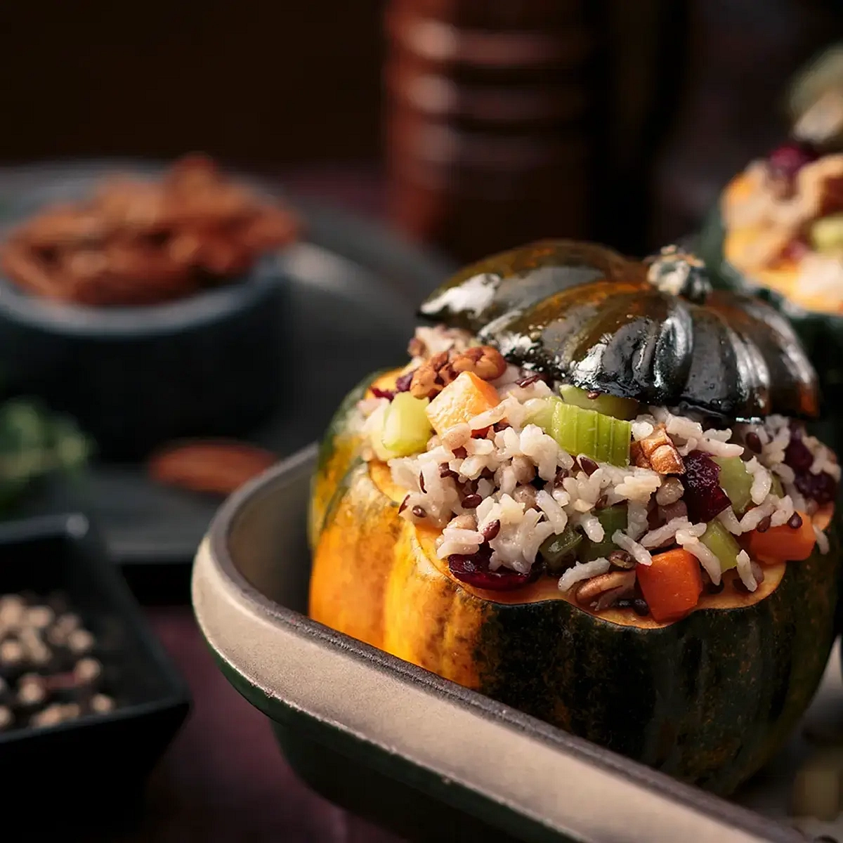 Stuffed Acorn Squash Recipe by RiceSelect