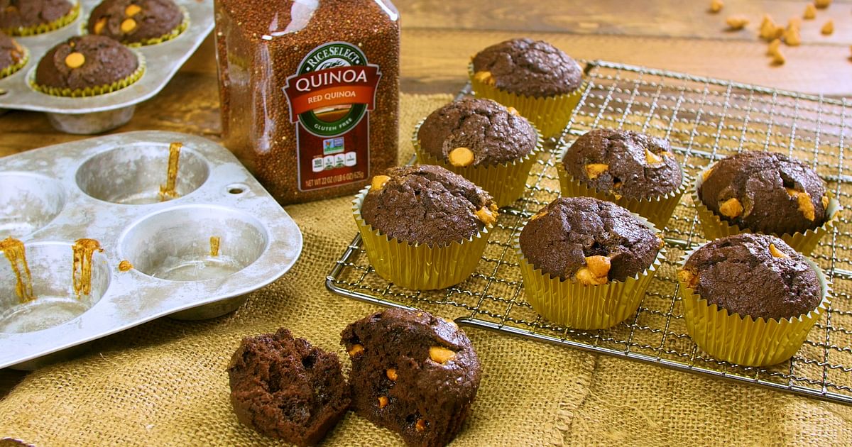 Chocolate Butterscotch Chip Quinoa Muffins | RiceSelect®