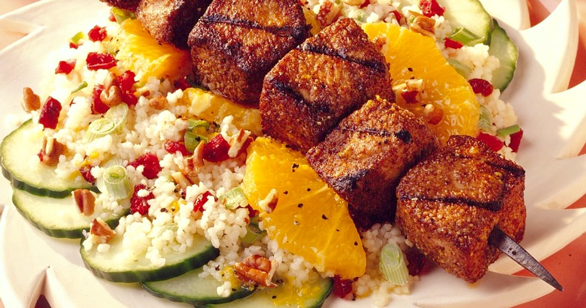Grilled Pork, Couscous & Dried Cherry Salad | RiceSelect®
