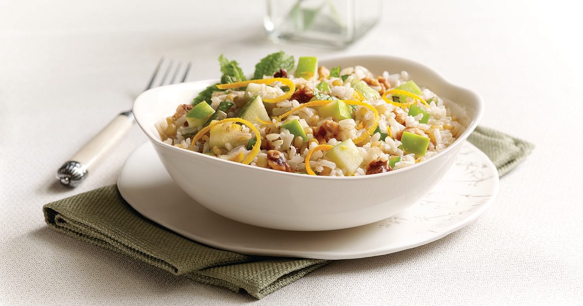 Mint and Apple Brown Rice Salad | Salad Recipe | RiceSelectÂ®