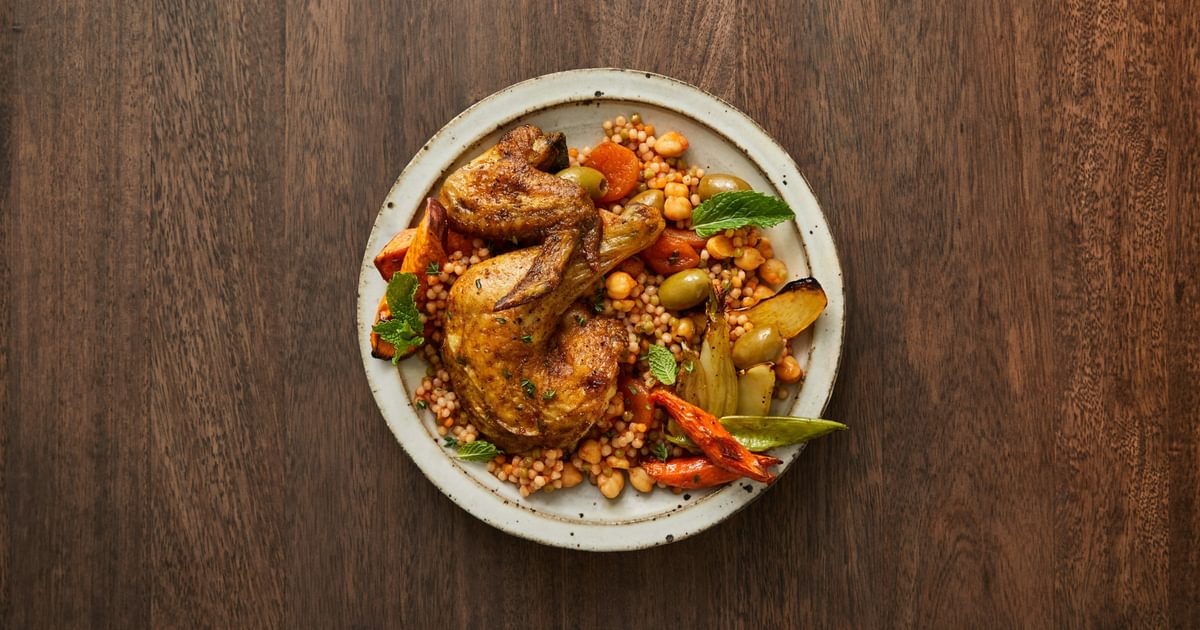 Pearl Couscous & Chickpeas With Moroccan Roast Chicken | RiceselectÂ®